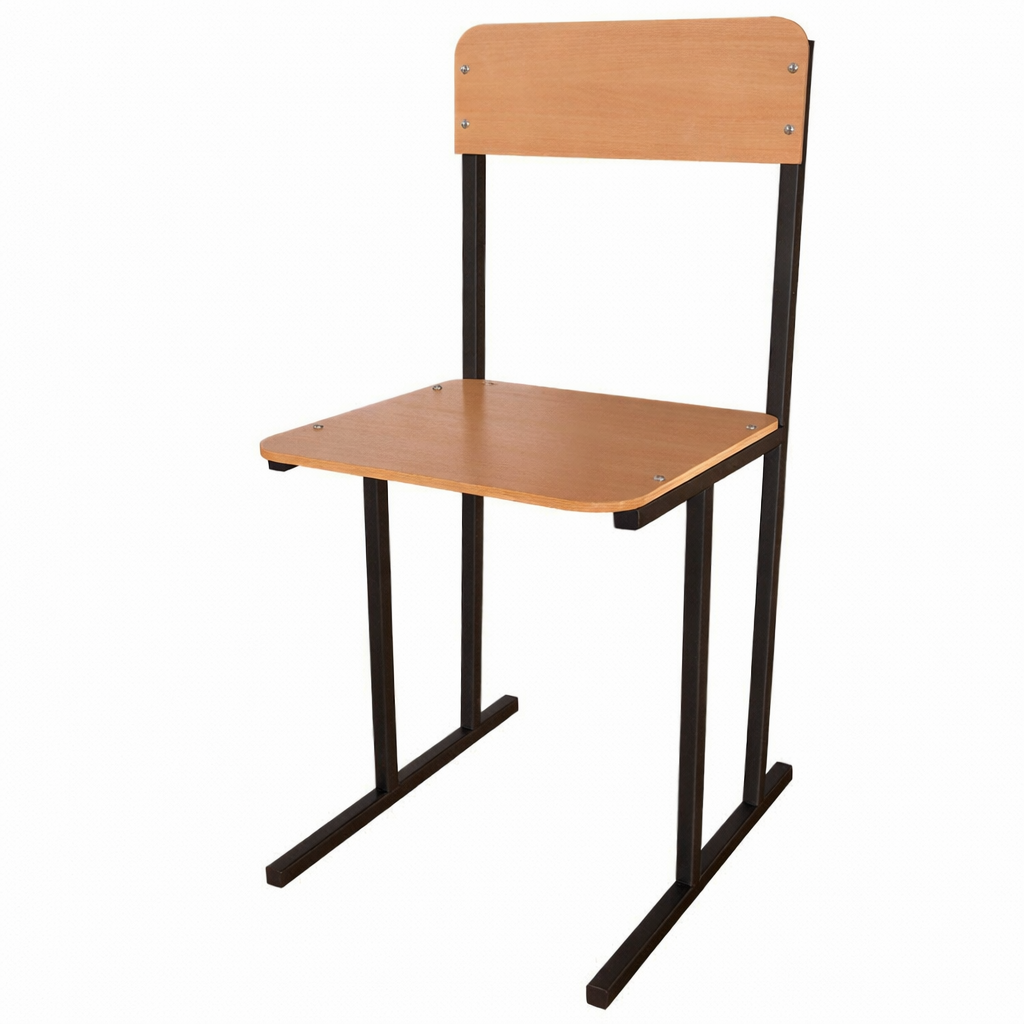 Стілець учнівський полозковий на квадратній трубі, розмір 365х345х460 мм, h=420 мм (MEBLIX)